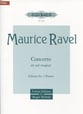 Piano Concerto in G Major piano sheet music cover